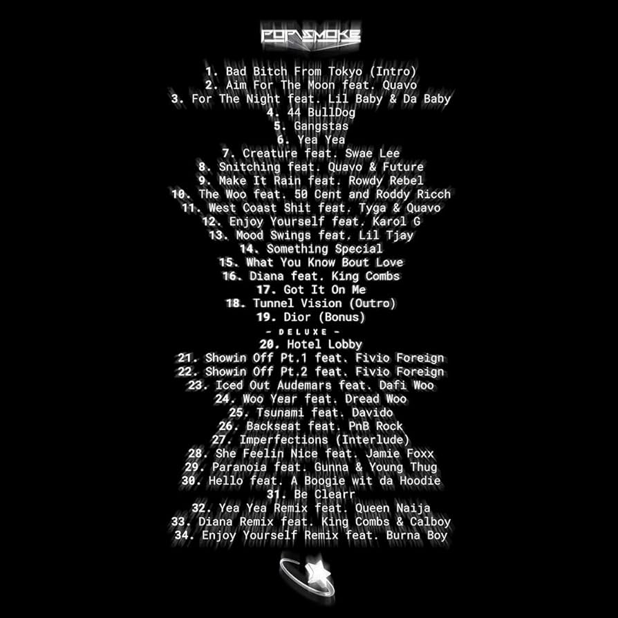 Pop Smoke - SFTSAFTM Deluxe 新品未開封2CD Shoot for the Stars, Aim for the Moon Deluxe Digital Album